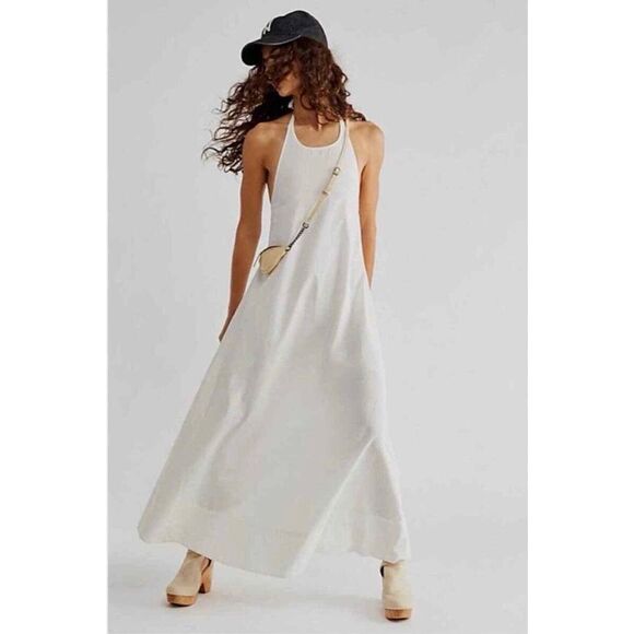 Free People Dresses & Skirts - Free People White Crisp A lined Dress